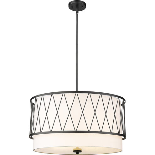 Dalton 4 Light 24 inch Matte Black Pendant Ceiling Light