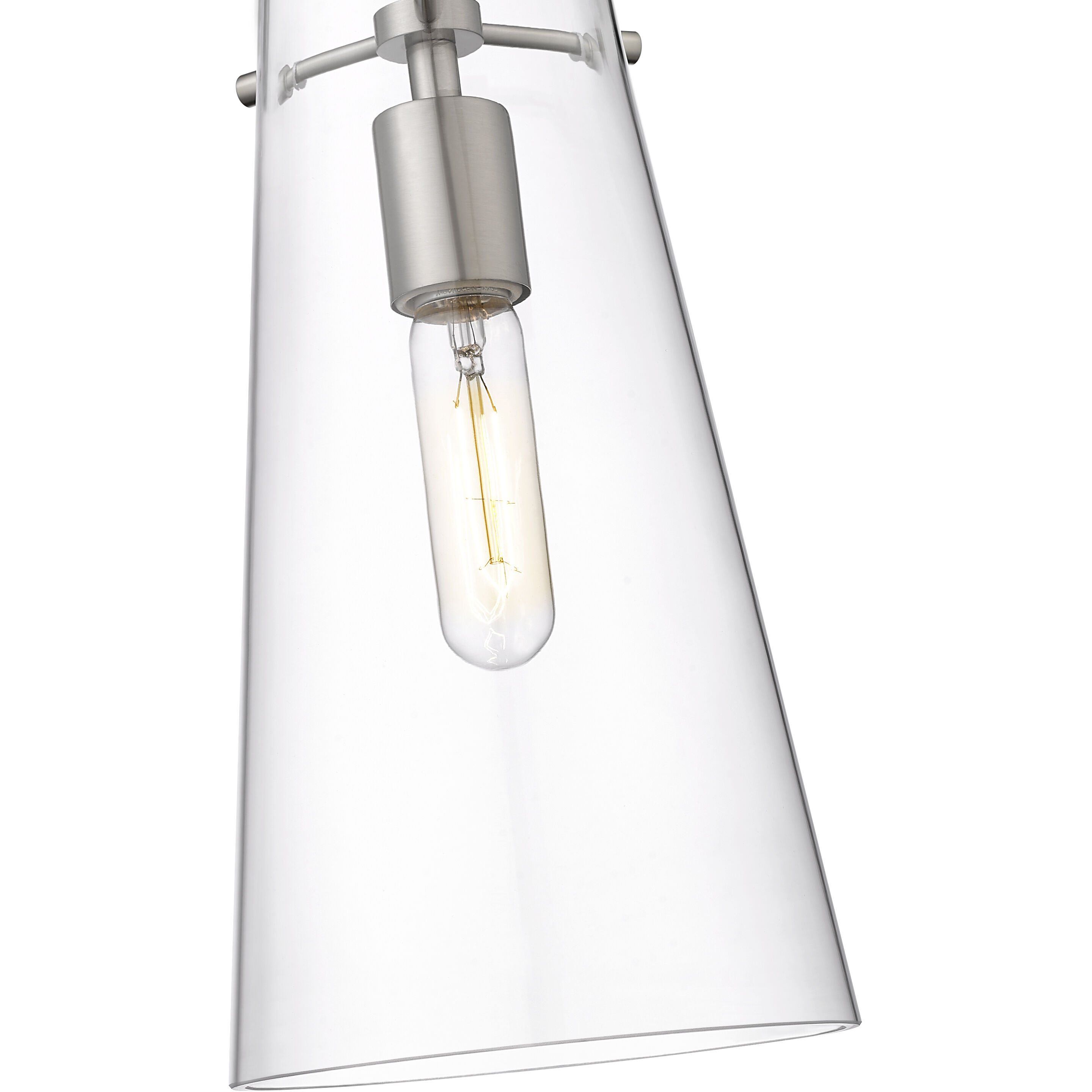 Kira 1 Light 6.5 inch Brushed Nickel Pendant Ceiling Light