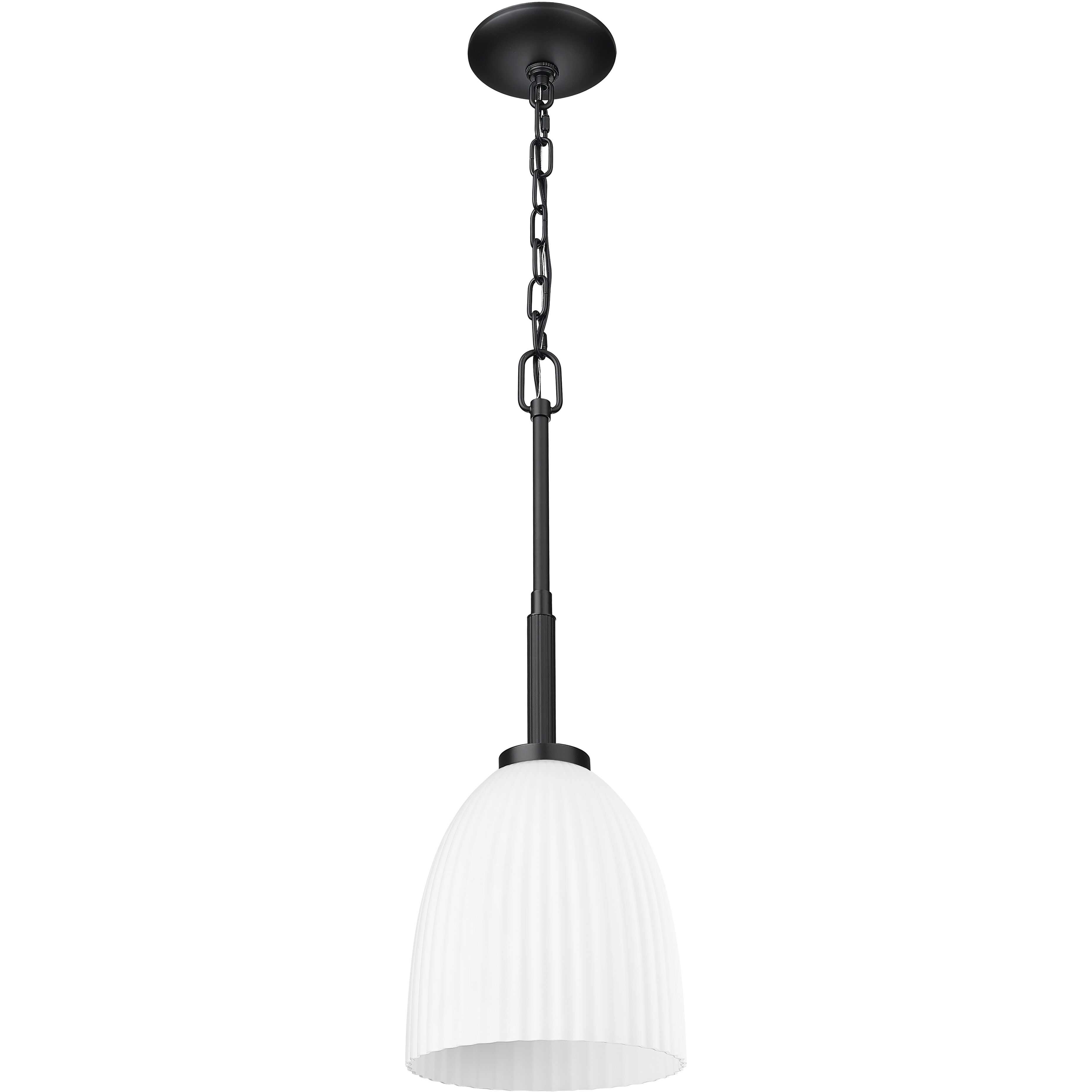 Naya 1 Light 8 inch Matte Black Pendant Ceiling Light