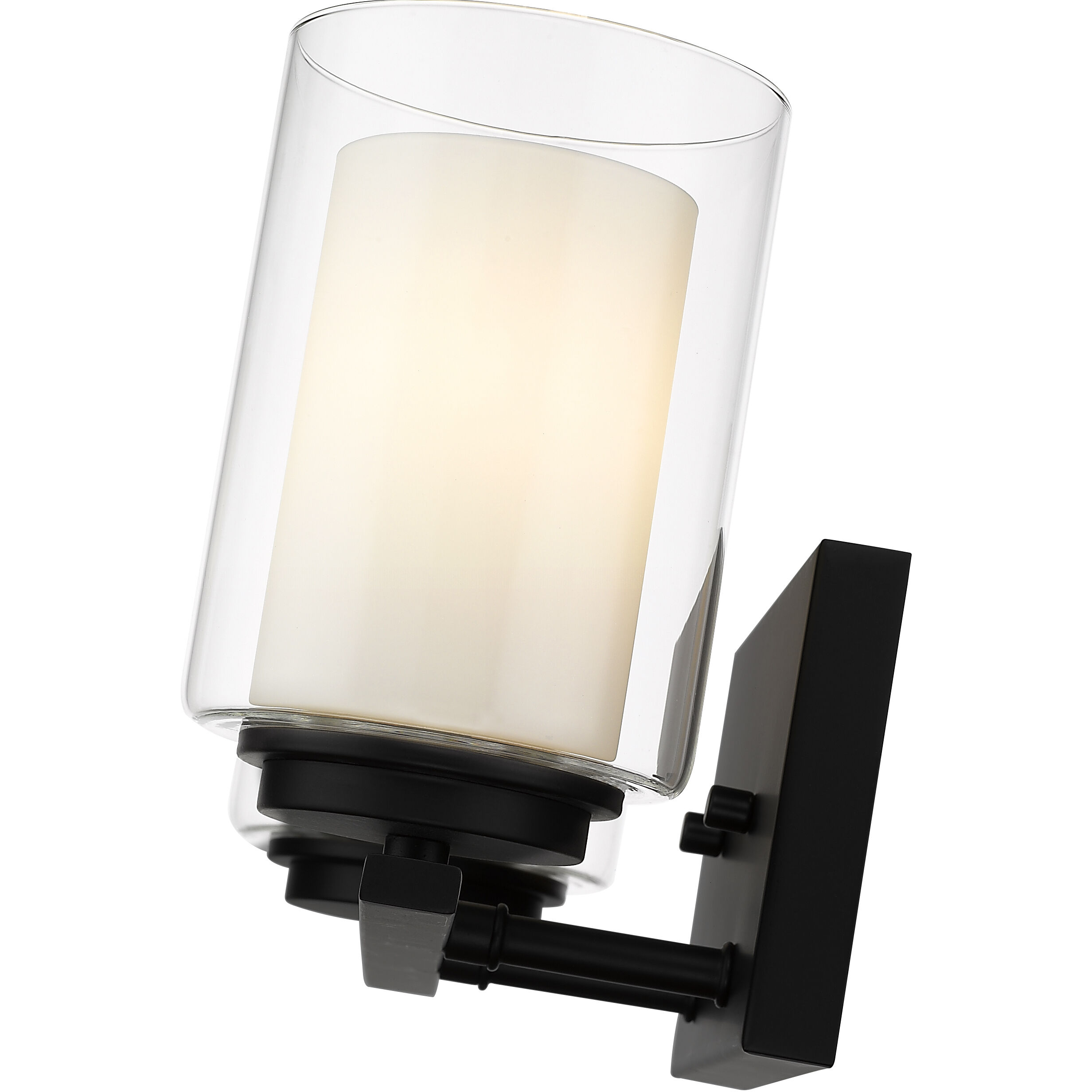 Willow 2 Light 15 inch Matte Black Vanity Wall Light