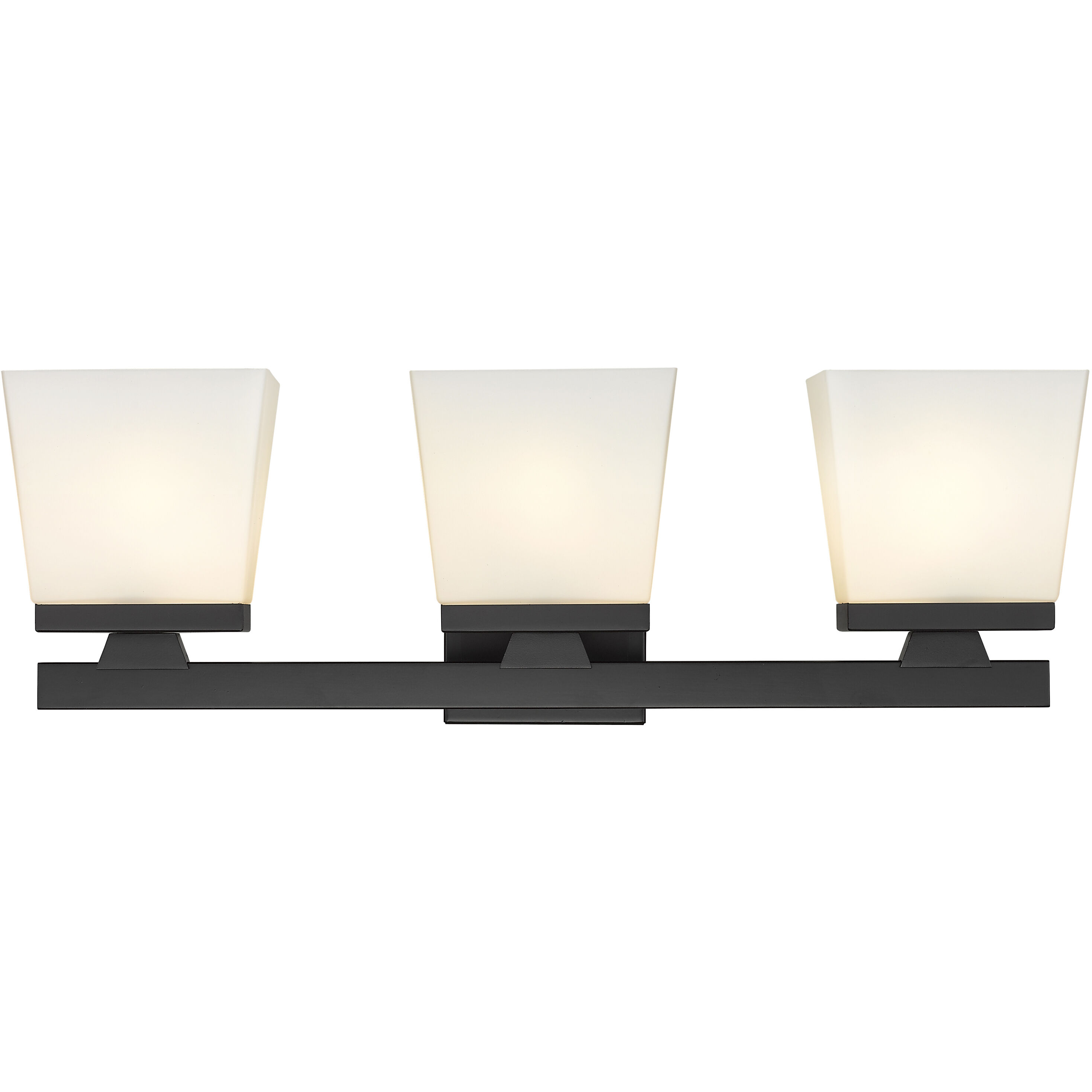 Astor 3 Light 23 inch Matte Black Vanity Wall Light