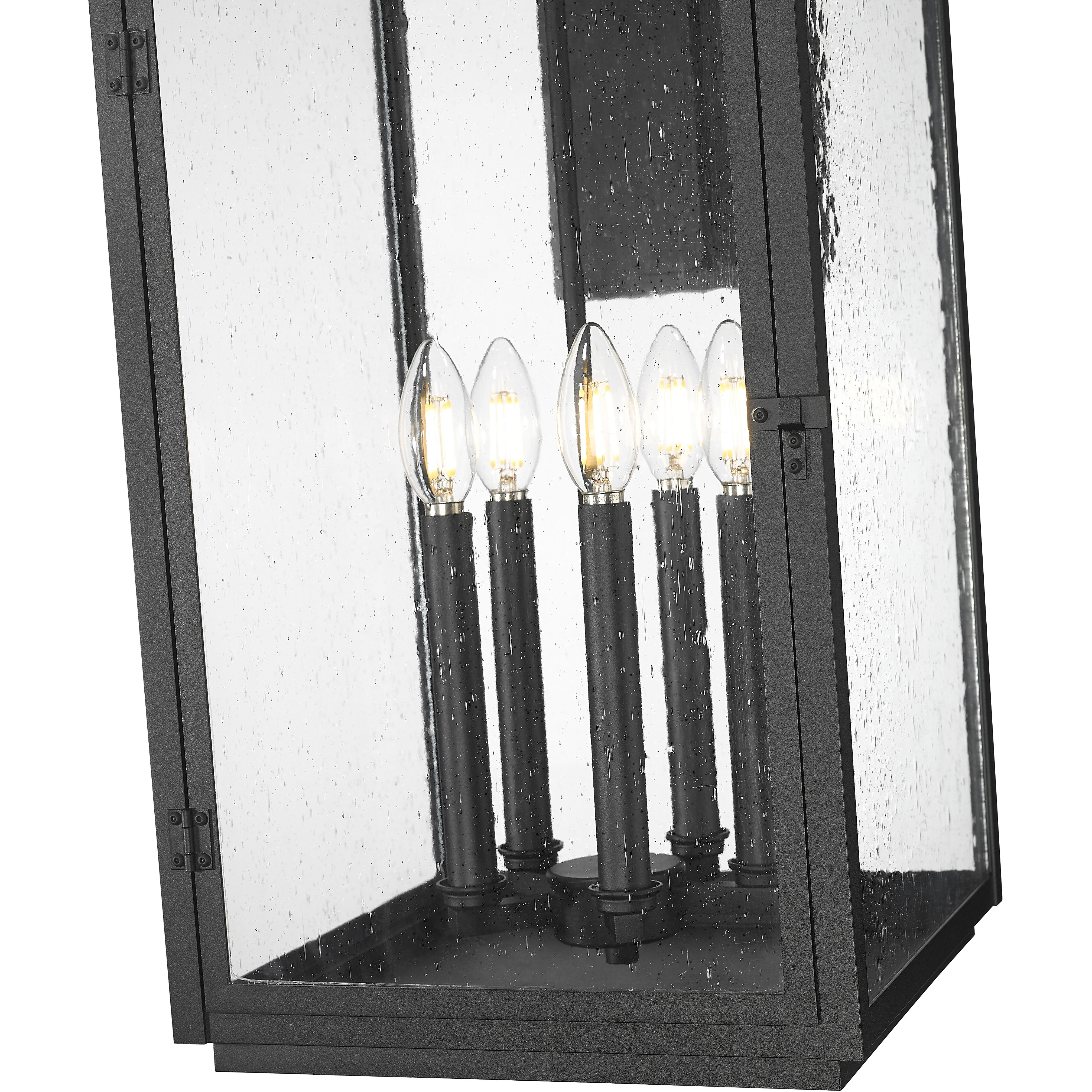 Hartwell 5 Light 28.5 inch Sand Black Outdoor Wall Light