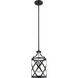 Malcalester 1 Light 8 inch Matte Black and Brushed Nickel Pendant Ceiling Light