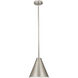 Eaton 1 Light 12 inch Brushed Nickel Pendant Ceiling Light