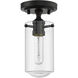 Delaney 1 Light 5 inch Matte Black Flush Mount Ceiling Light