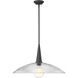 Lunelle 1 Light 24 inch Matte Black Pendant Ceiling Light