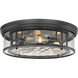 Clarion 4 Light 20.75 inch Matte Black Flush Mount Ceiling Light