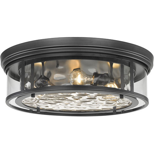 Clarion 4 Light 20.75 inch Matte Black Flush Mount Ceiling Light
