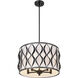 Harden 5 Light 18.25 inch Matte Black Pendant Ceiling Light