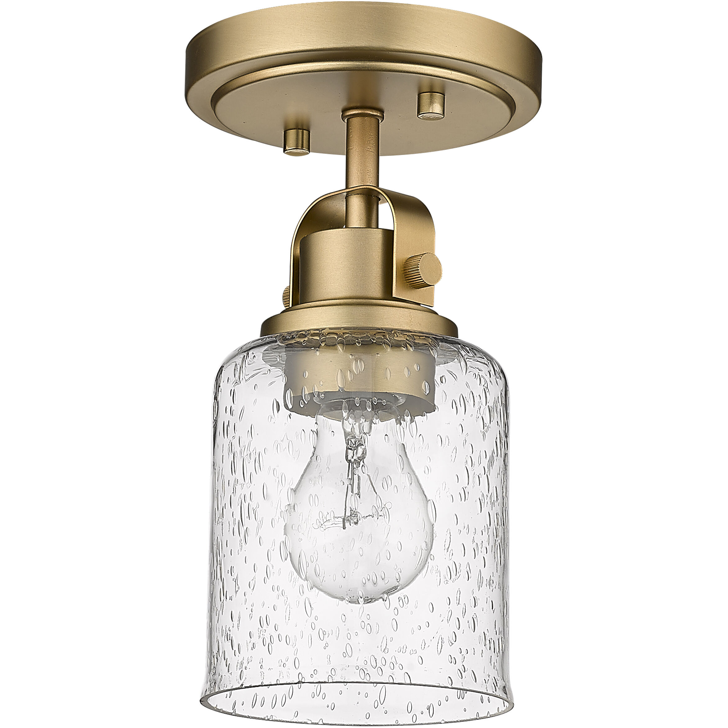 Kinsley 1 Light 5.25 inch Heirloom Gold Flush Mount Ceiling Light in Heritage Gold