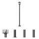 Aspen 1 Light 109.27 inch Black Outdoor Post Mounted Fixture