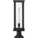 Glenwood 1 Light 22 inch Black Outdoor Pier Mounted Fixture