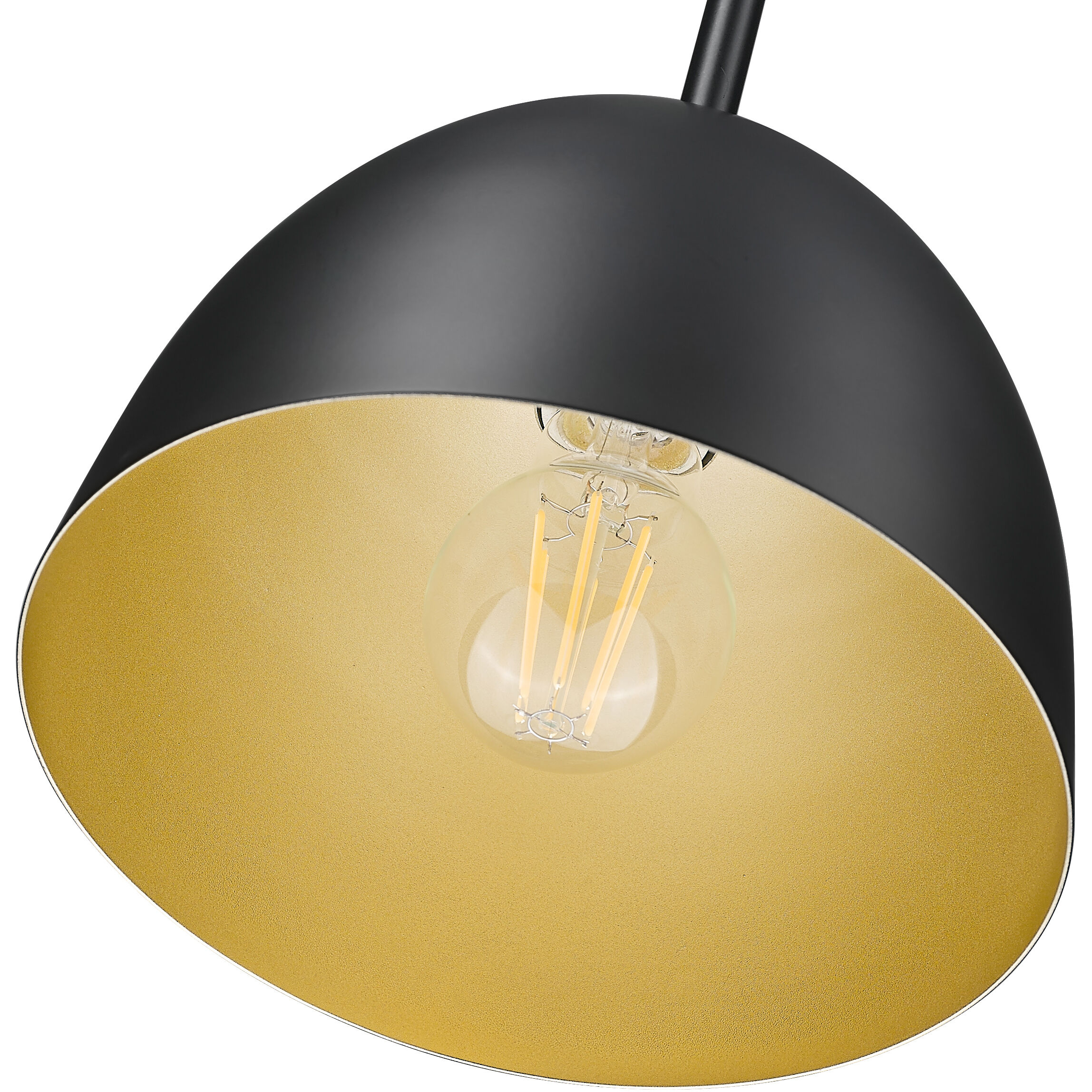 Vega Pendant Ceiling Light in Matte Black