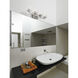 Rubicon 4 Light 29.5 inch Brushed Nickel Vanity Wall Light in G9