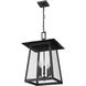 Rainer 5 Light 15.5 inch Black Outdoor Chain Mount Ceiling Fixture in G9