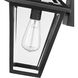 Talbot 1 Light 13.25 inch Black Outdoor Wall Light in Clear Beveled Glass