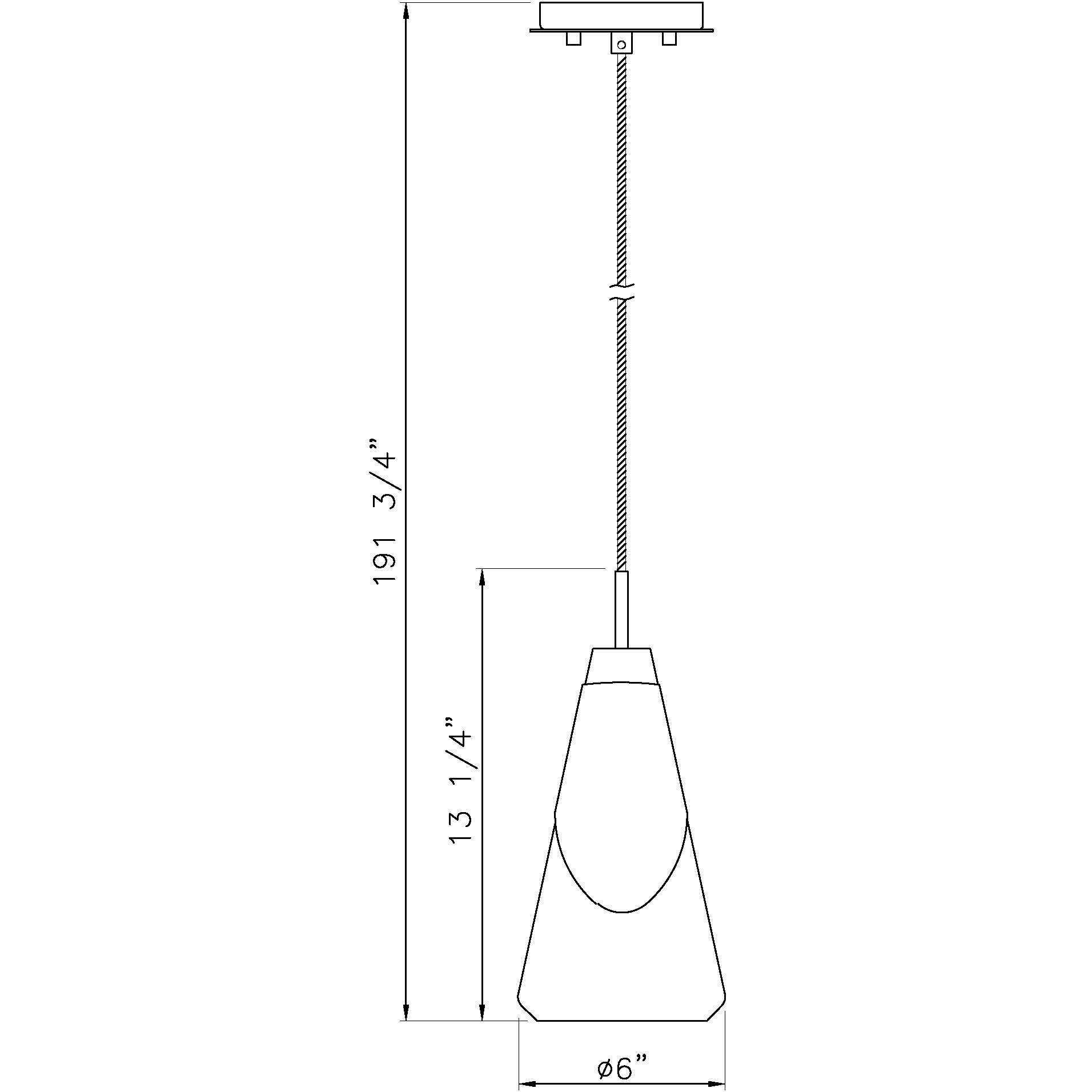 Aimie 1 Light 6 inch Matte Black Pendant Ceiling Light