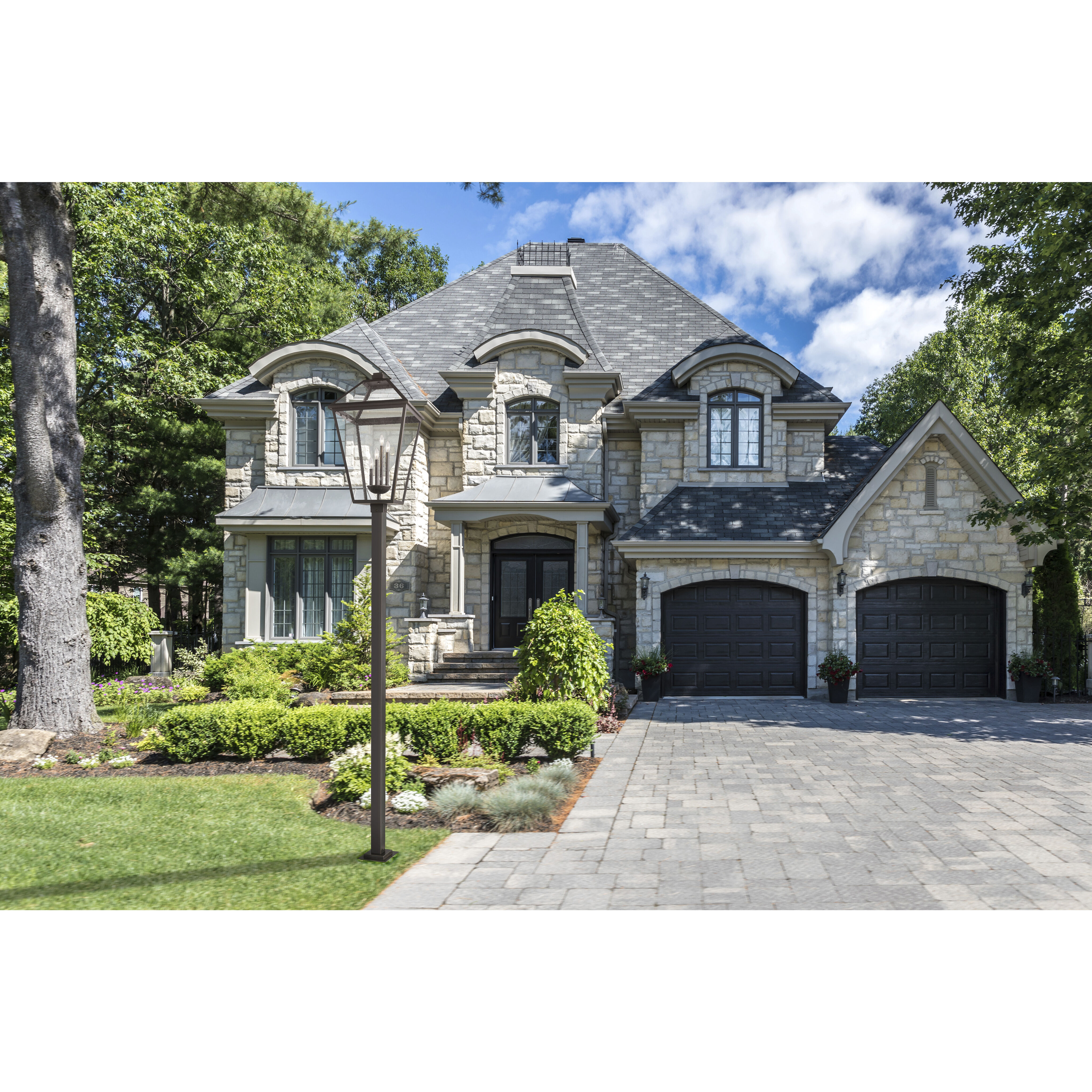 Talbot 4 Light 128.25 inch Oil Rubbed Bronze Outdoor Post Mounted Fixture