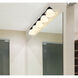 Vaughn 5 Light 40.75 inch Matte Black Vanity Wall Light