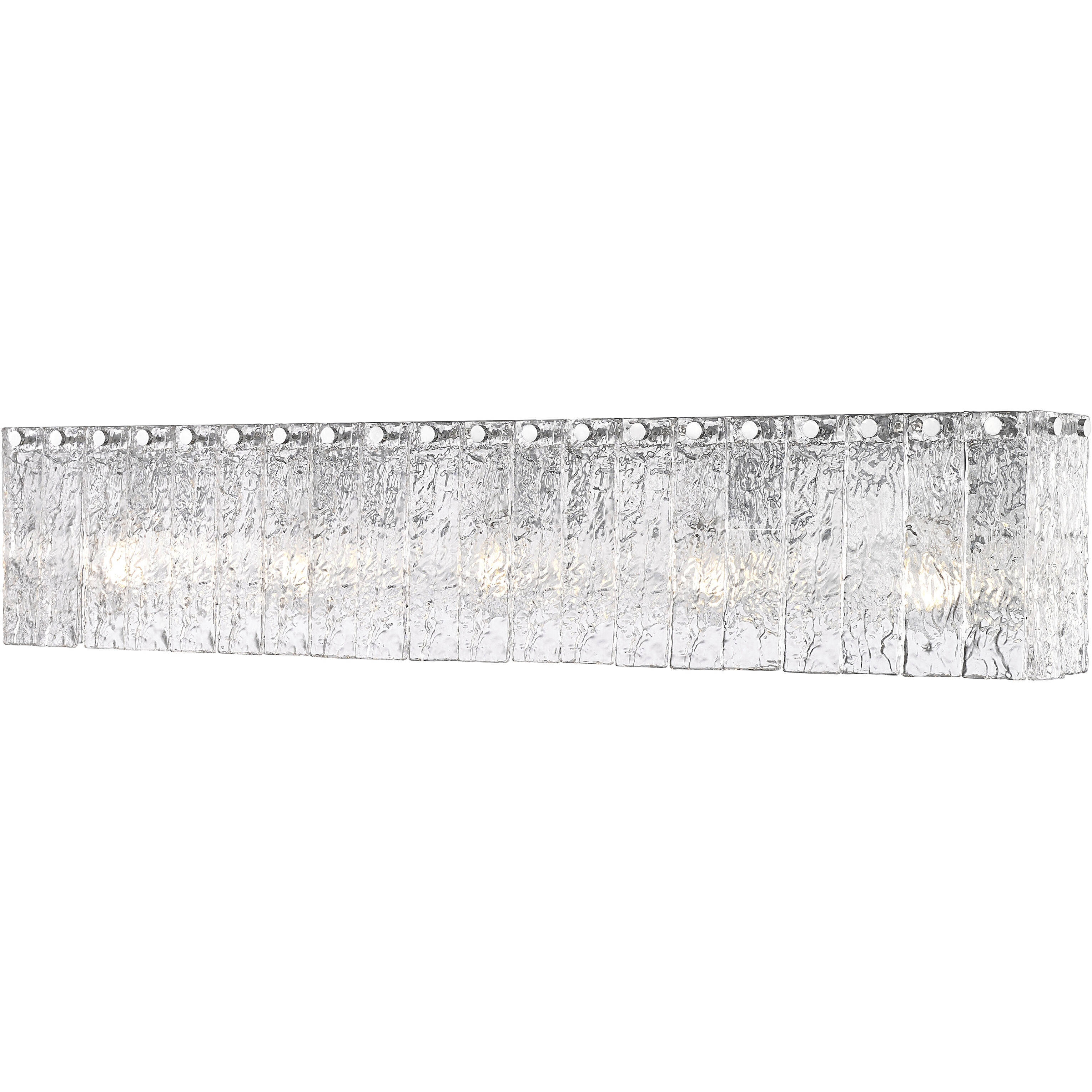 Glacier 5 Light 36.75 inch Chrome Vanity Wall Light