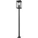 Hartwell 6 Light 125.5 inch Sand Black Outdoor Post Mounted Fixture