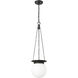 Calhoun 1 Light 9 inch Matte black Pendant Ceiling Light