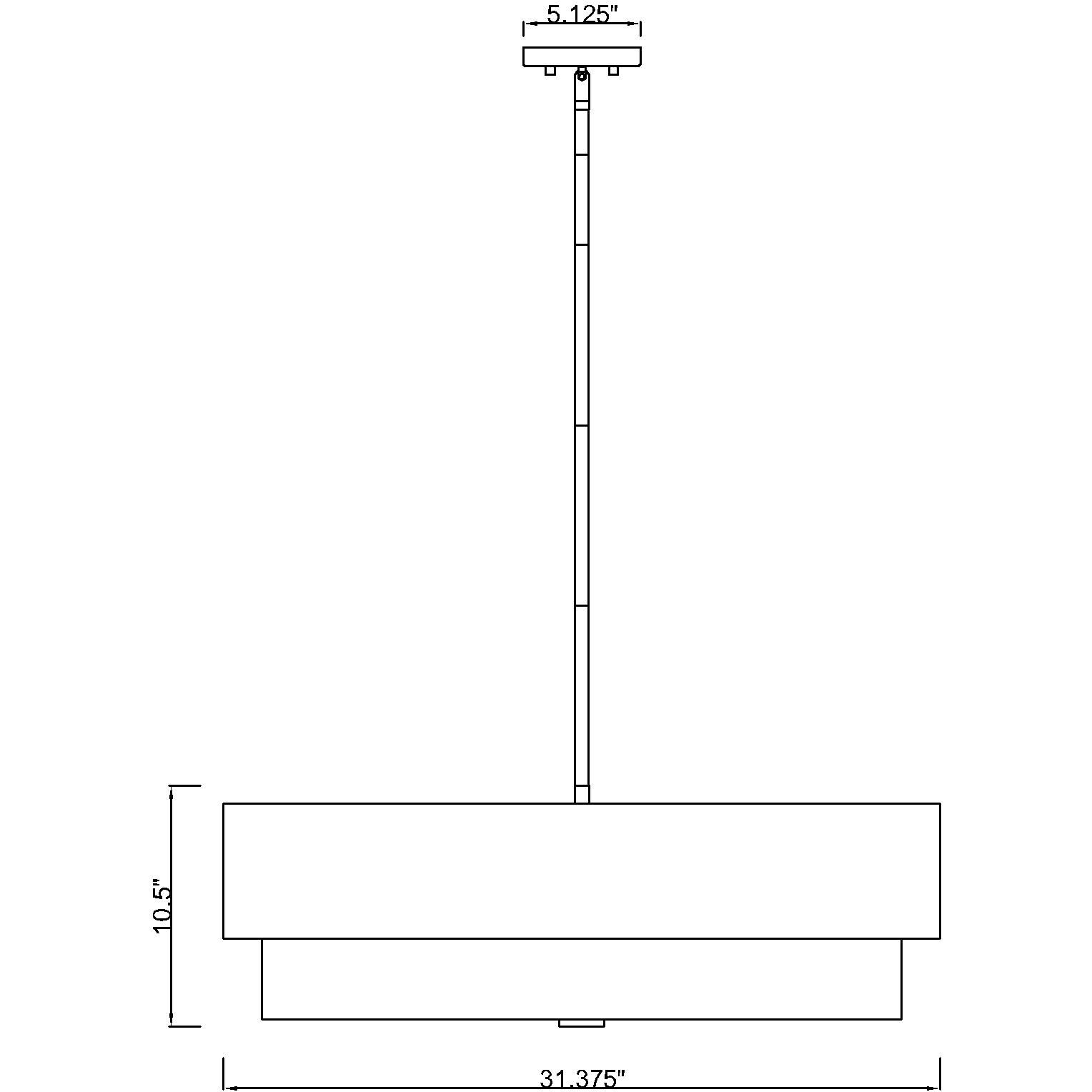 Counterpoint 6 Light 31.5 inch Modern Gold Chandelier Ceiling Light