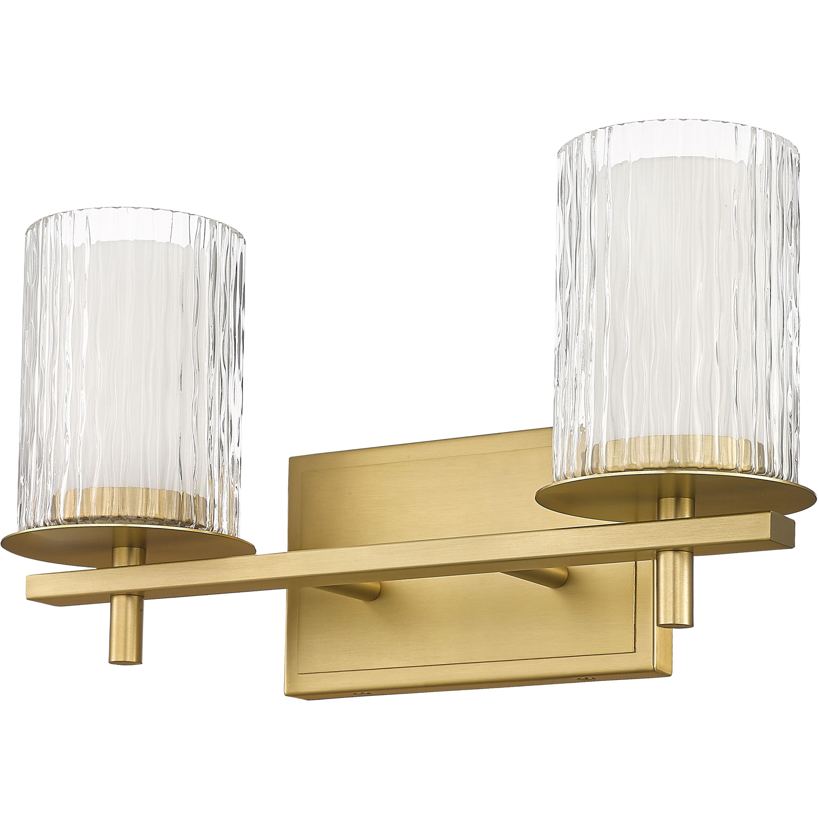 Grayson 2 Light 16 inch Modern Gold Vanity Wall Light