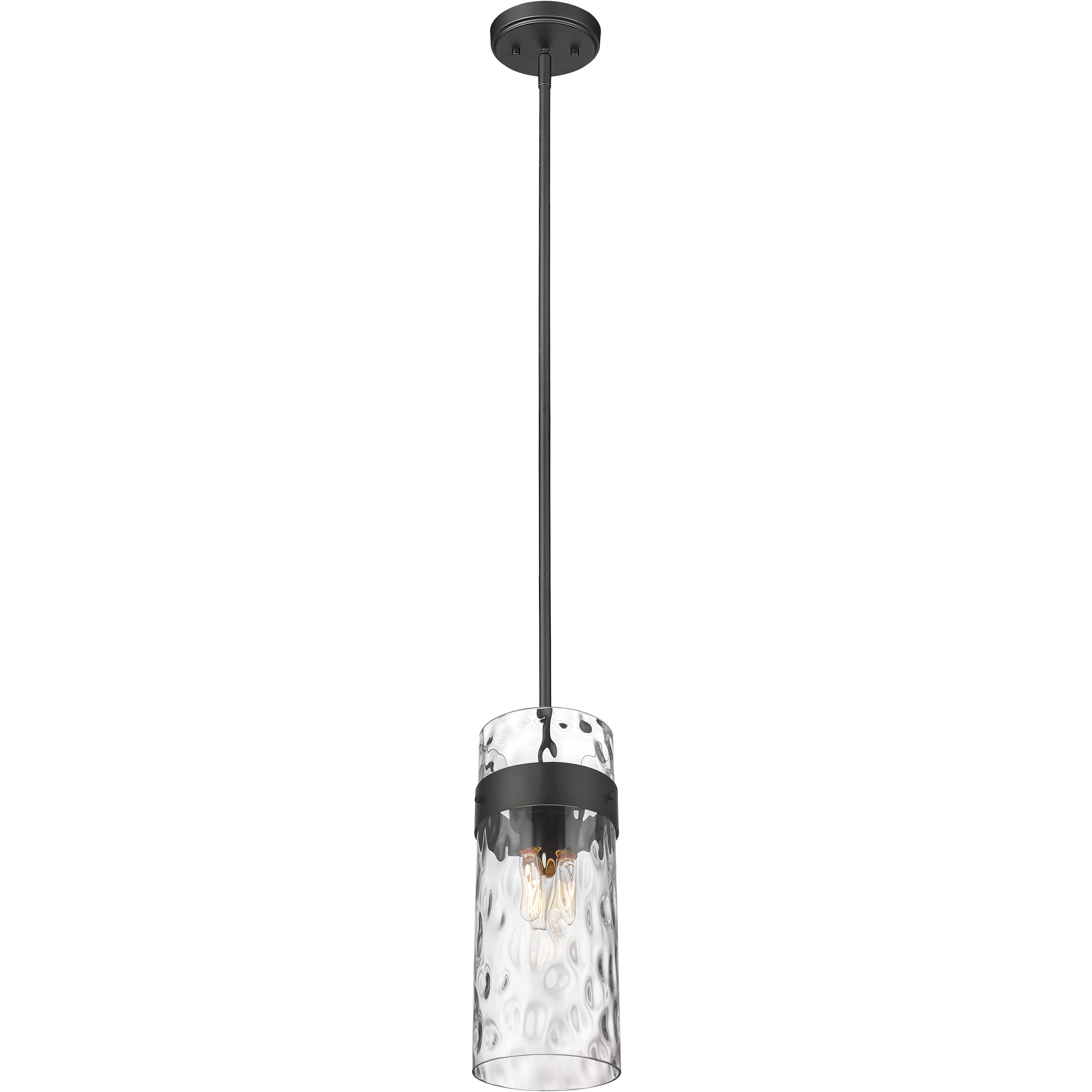 Fontaine 3 Light 9 inch Matte Black Pendant Ceiling Light