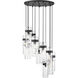 Fontaine 11 Light 26.25 inch Matte Black Chandelier Ceiling Light