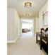 Cape Harbor 3 Light 16 inch Rubbed Brass Flush Mount Ceiling Light