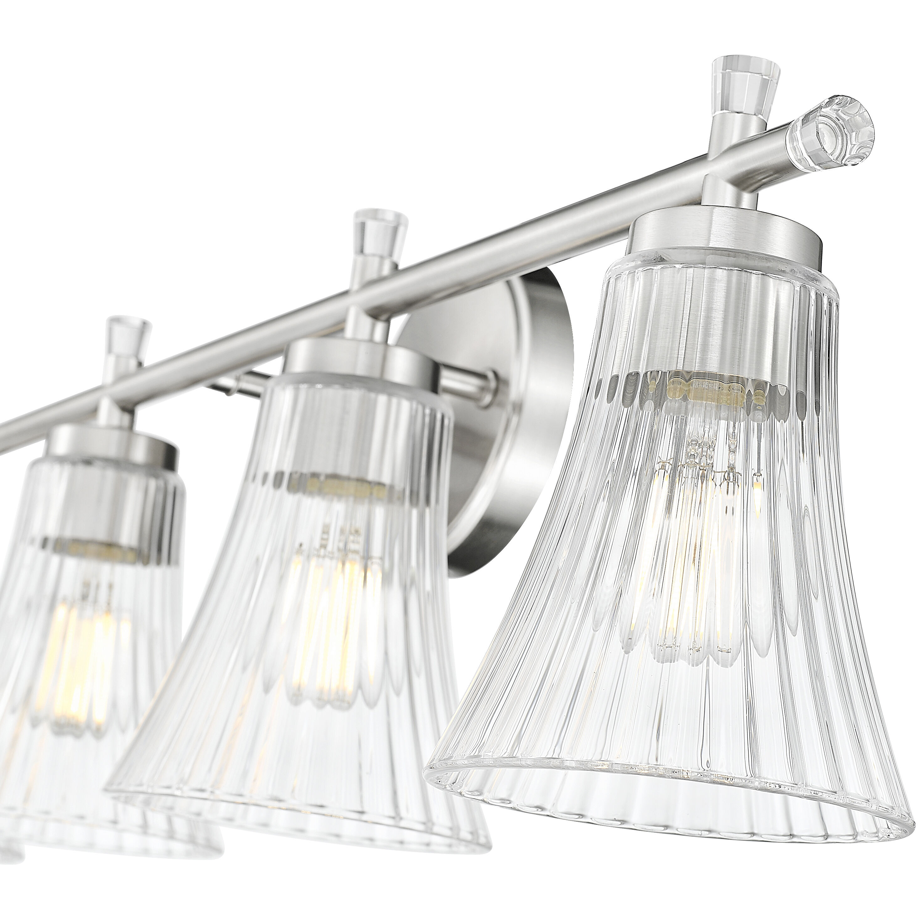 Belle 4 Light 32 inch Brushed Nickel Bath Vanity Light Wall Light