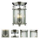 Wyndham 3 Light 8.5 inch Chrome Flush Mount Ceiling Light