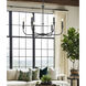Tova 6 Light 36.5 inch Matte Black Chandelier Ceiling Light