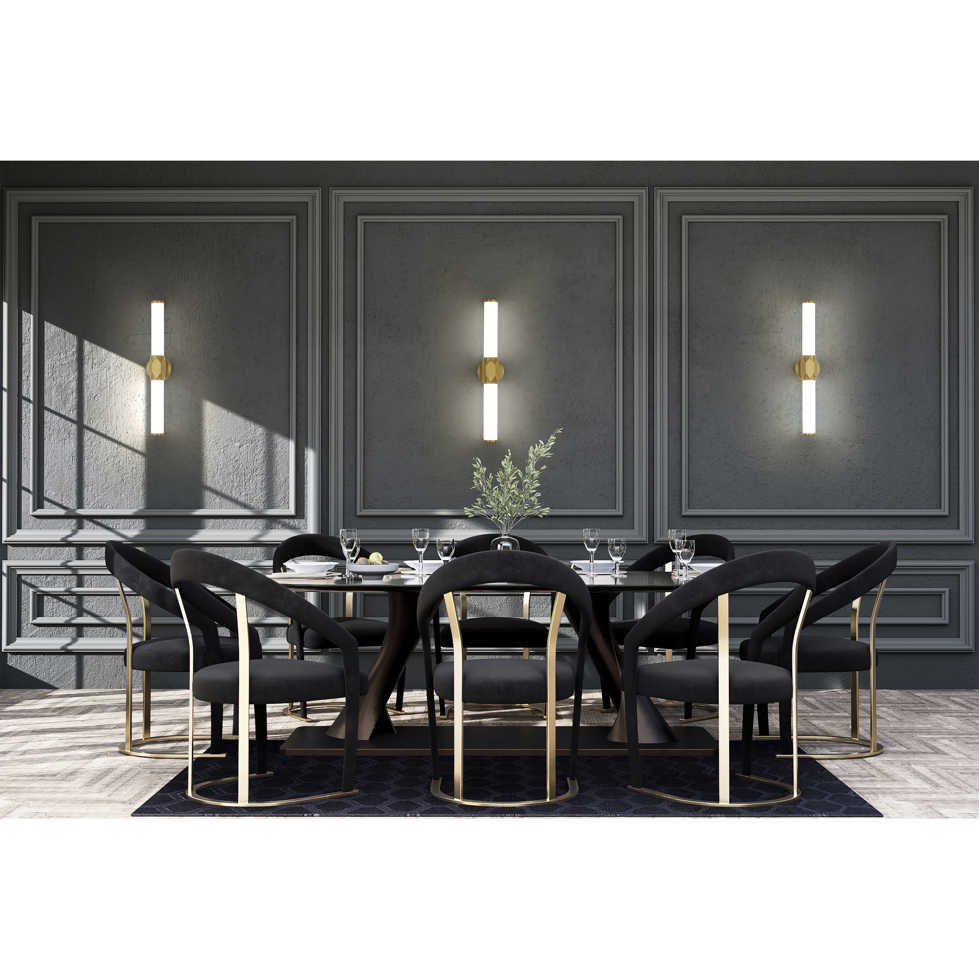 Cooper LED 25 inch Modern Gold Vanity Wall Light