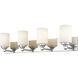 Soledad 4 Light 31.5 inch Chrome Vanity Wall Light