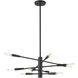 Ascension 10 Light 23.25 inch Matte Black Chandelier Ceiling Light