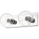Marquee 2 Light 16 inch Chrome Wall Sconce Wall Light in 2.9
