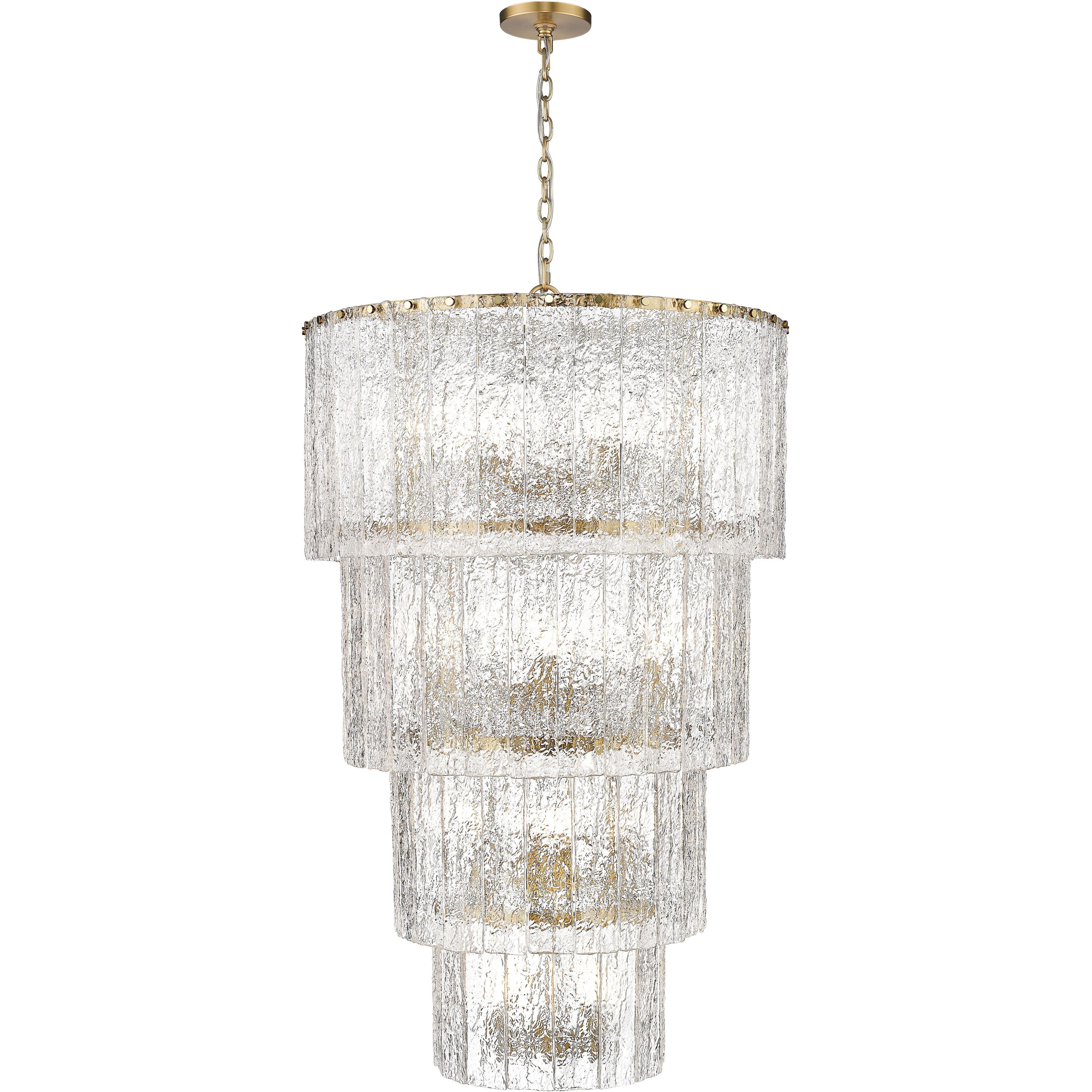 Glacier 18 Light 31 inch Modern Gold Chandelier Ceiling Light