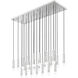 Stari Linear Chandelier Ceiling Light in Brushed Nickel