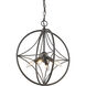 Cortez 4 Light 16 inch Bronze Pendant Ceiling Light in Bronze Steel