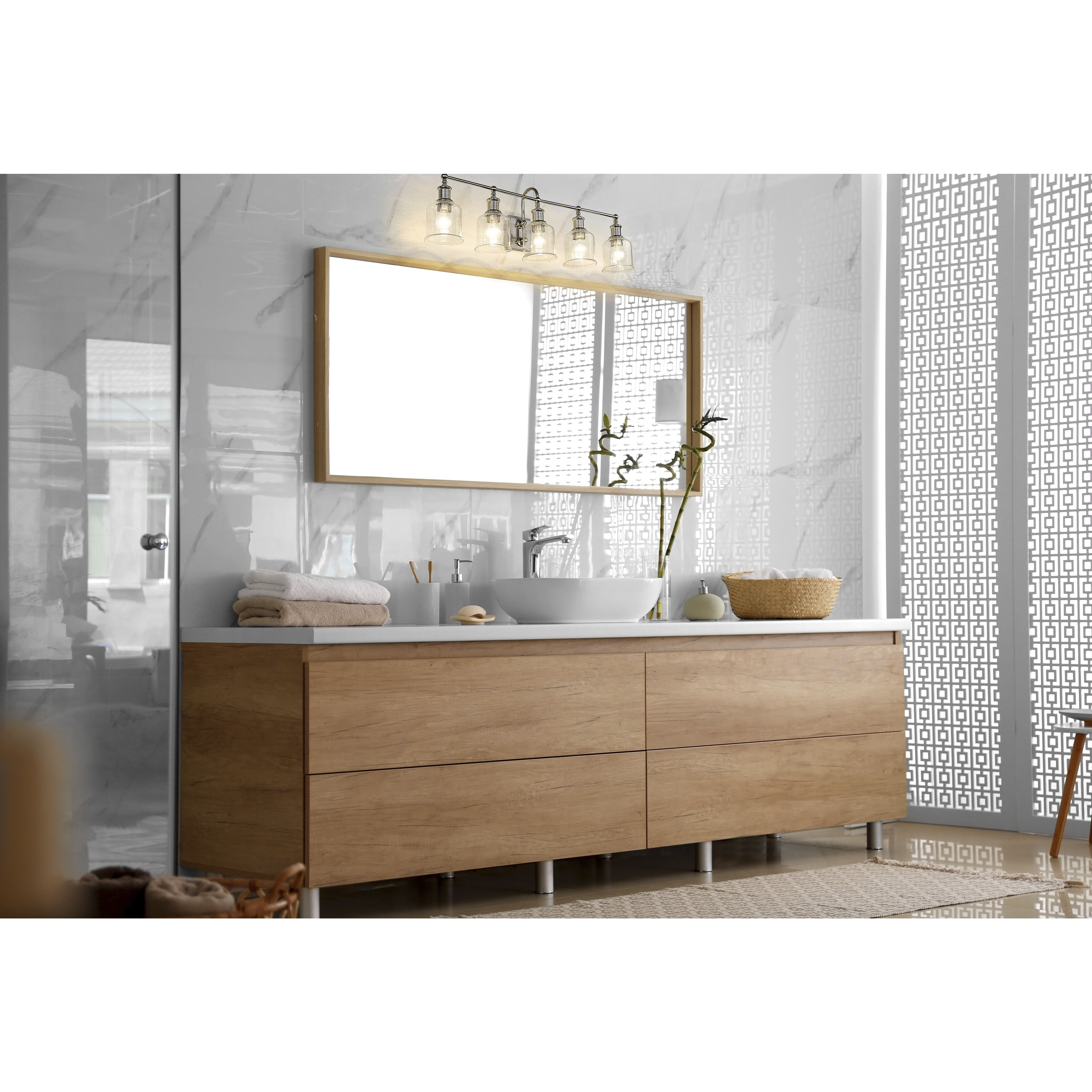 Bryant 5 Light 40.5 inch Brushed Nickel Vanity Wall Light