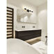 Grayson 4 Light 31 inch Matte Black Vanity Wall Light