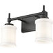 Cadoc 2 Light 15 inch Matte Black Bath Vanity Light Wall Light