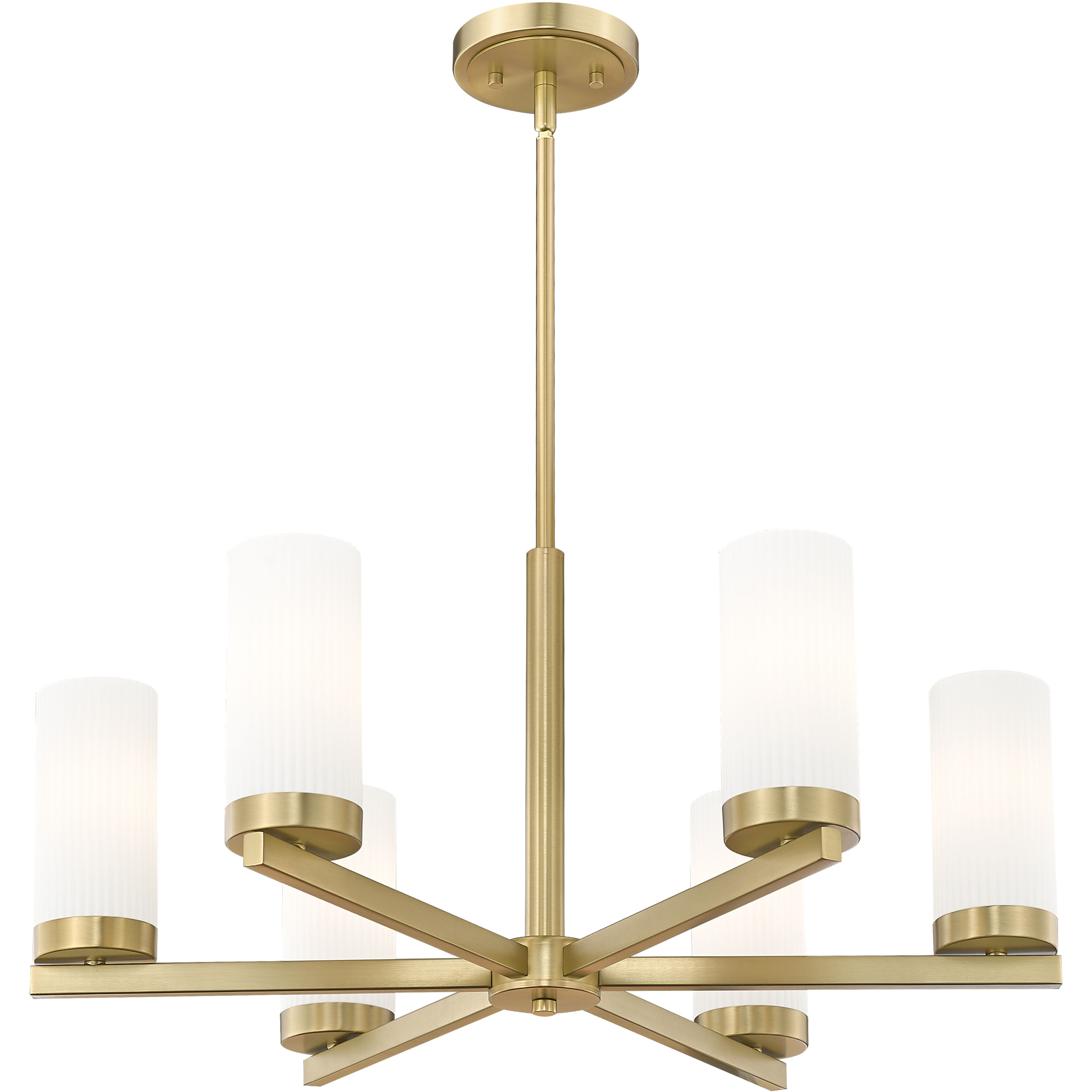 Danica 6 Light 26 inch Modern Gold Chandelier Ceiling Light