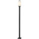 Sana 2 Light 114 inch Black Outdoor Post Mounted Fixture