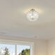 Joliet 3 Light 15.75 inch Chrome Semi Flush Mount Ceiling Light