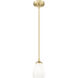 Oren 1 Light 5.5 inch Modern Gold Pendant Ceiling Light