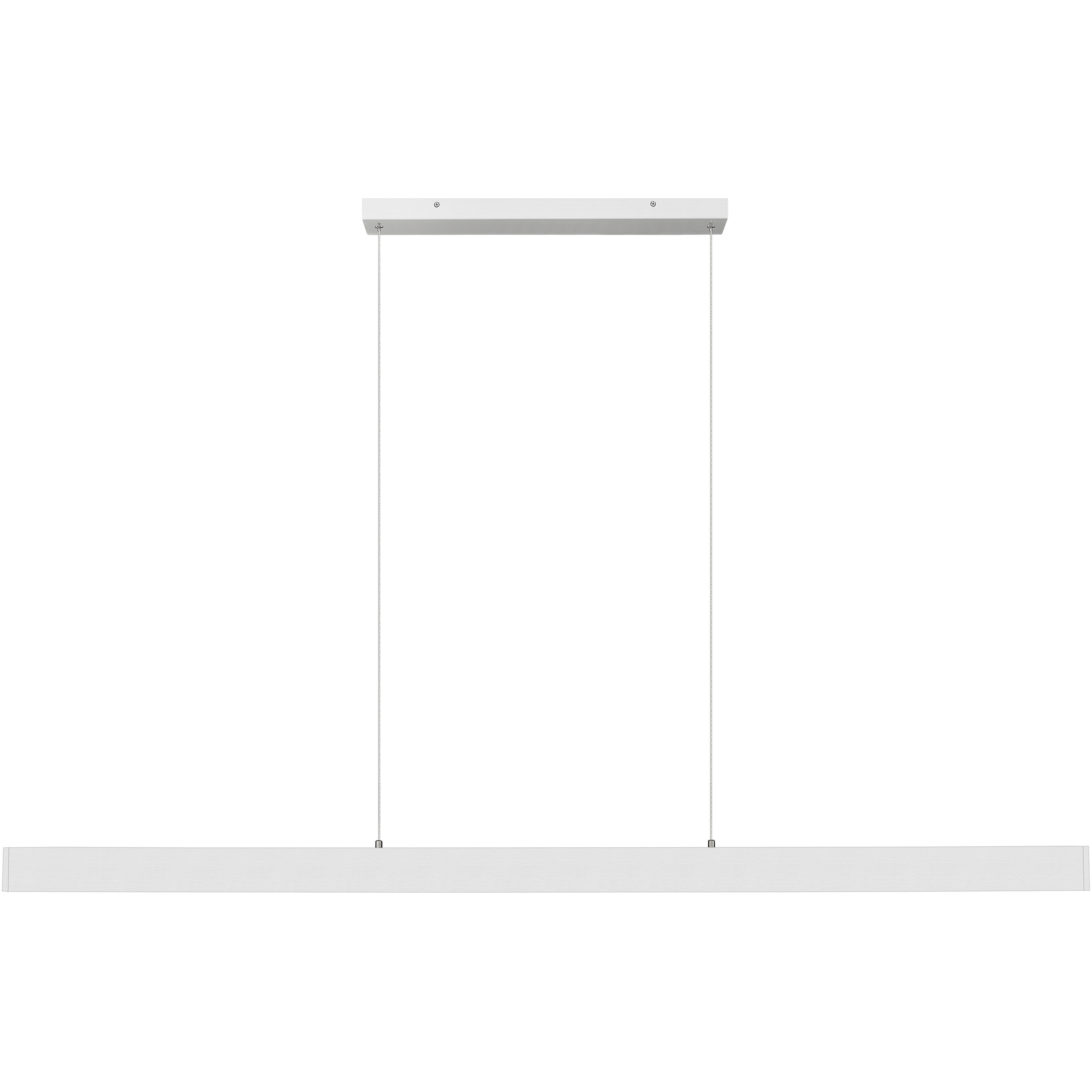 Hudson LED 72 inch Brushed Nickel Linear Chandelier Ceiling Light