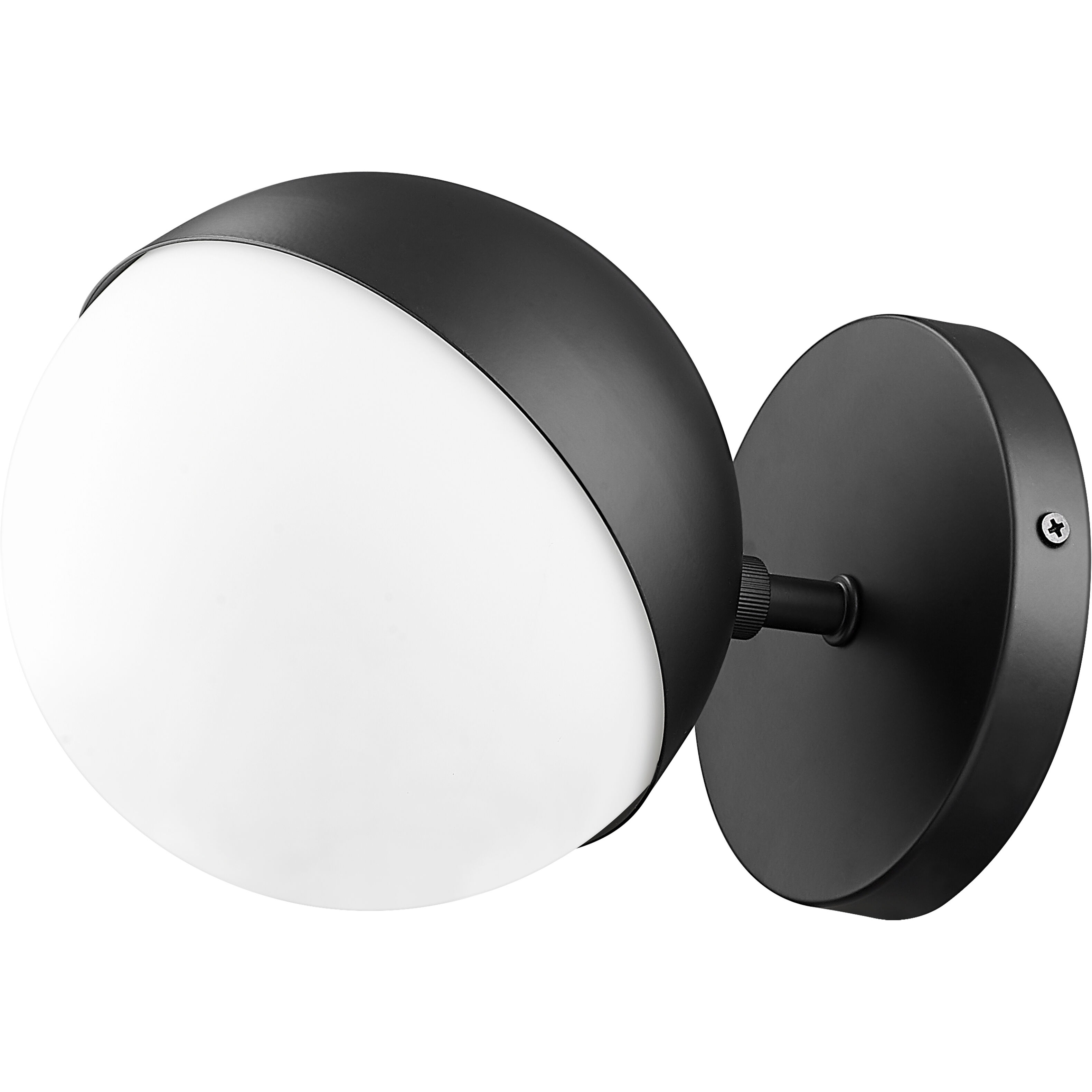 Realm Sphere Wall Sconce Wall Light in Matte Black